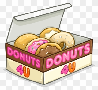 Transparent Box Of Donuts Clipart - Png Download