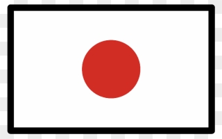 Japan Flag Emoji Clipart - Circle - Png Download