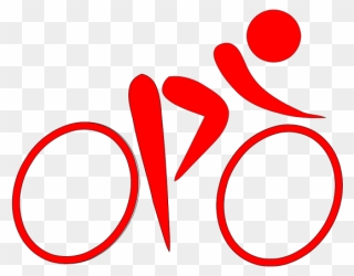 Blue Cyclist Png Icons - Cartoon Olympic Bike Clipart
