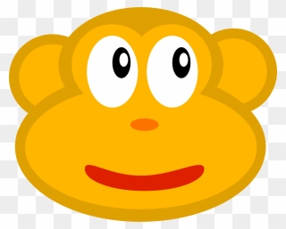 Emoticon,area,food - Yellow Baboon Cartoon Png Clipart