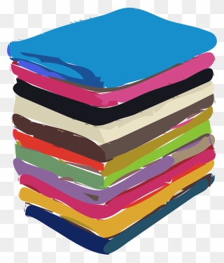 Clipart - Folded Towels Clip Art - Png Download
