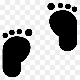 Footprint Clipart Icon - Baby Footprints Icon - Png Download