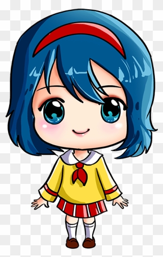 How To Draw Anime Chibi Girl - Anime Chibi Easy Drawing Clipart