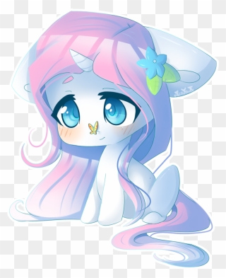 Cartoon Unicorn Png - Chibi Cute Unicorn Drawing Clipart