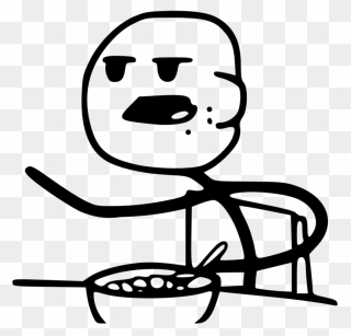 Cereal Guy Png Hd - Throw It Away Meme Clipart