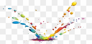 Color Drop Water Paint Splash Ink Drops Clipart - Color Water Splash Png Transparent Png