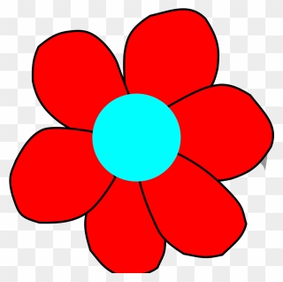 Simple Flower Red Clipart