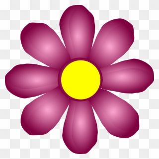 Flower Clipart Violet - Png Download