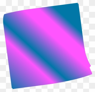 Shaded Blue Pinkn Sticky Note Svg Clip Arts - Png Download