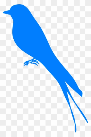 Bluebird Clipart Swift Bird - Bluebird Silhouette - Png Download