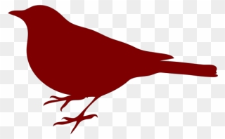 Bird Silhouette Small Red Png Clip Art - Bird Silhouette Clip Art Transparent Png
