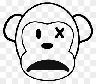 Colouring Pages Of Monkey Face Clipart