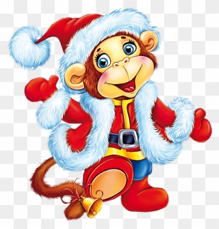 Christmas Monkey Clipart , Png Download - Christmas Monkey Clipart Transparent Png