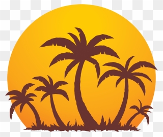 Palm Tree Png - Palm Tree And Sun Clipart