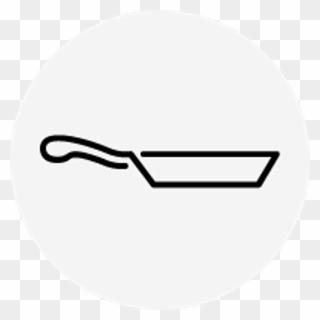 Skillet Cooking Icon - Circle Clipart