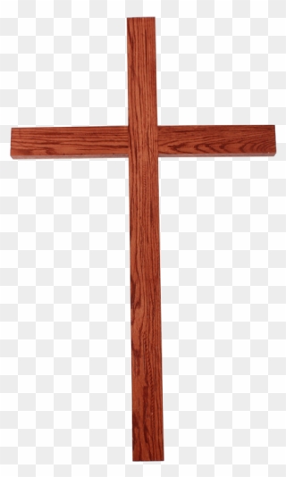 Crucifix Christian Cross Wood Church - Wooden Cross Transparent Background Clipart