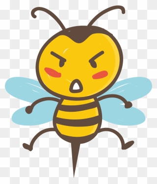 Honey Bee Apidae Euclidean Vector - Queen Bee Stinger Cartoon Clipart