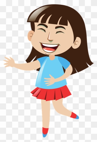Quantity And Quality Matters - Happy Girl Cartoon Png Clipart