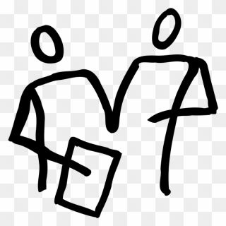 Clipboard Drawing Clip Art - 2 People Clipart - Png Download