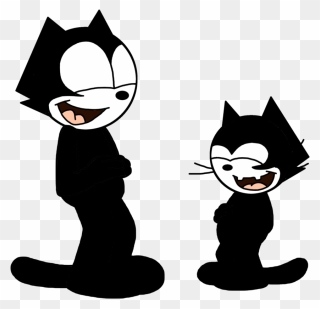 Clipart Cat Laughing - Laughing Felix The Cat - Png Download
