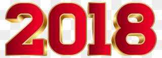 2018 Red Transparent Png Clip Artu200b Gallery Yopriceville - 2018 Png