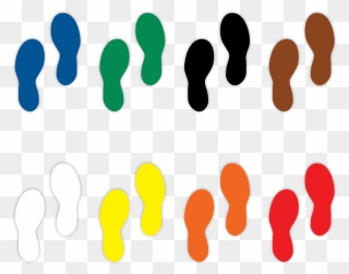 Markers Clipart Yellow Marker - Feet Markers Clipart - Png Download