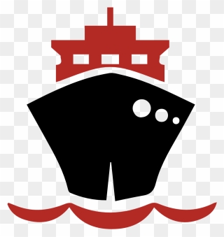On The Desktop - Logo Cruise Ship Red Clipart