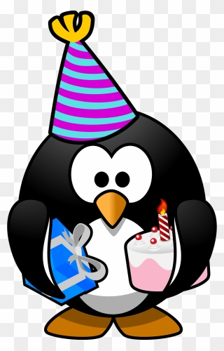 Transparent Bird Beak Flightless Bird Penguin Clipart - Happy Birthday Penguin Clipart - Png Download