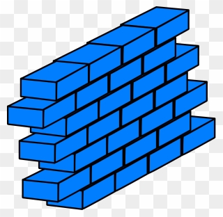 Blue Brick Wall Vector Background Vectors - Bricks Clip Art - Png Download