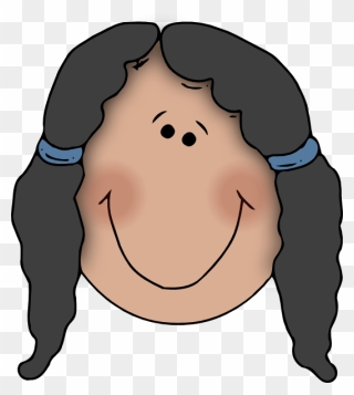 Girl Face Clipart - Png Download