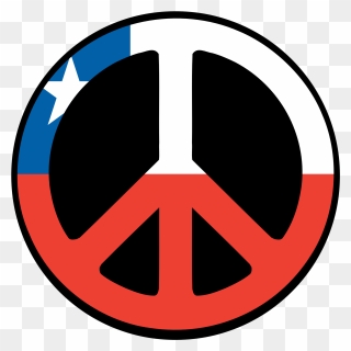 Chile Peace Symbol Flag 4 Scallywag Peacesymbol - Polish Peace Flag Clipart