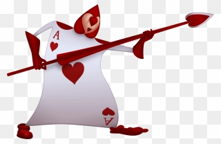 Clipart Hearts Card - Alice In Wonderland Queen Of Hearts Cards - Png Download