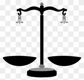 Free Lady Justice Clipart - Transparent Scales Of Justice - Png Download