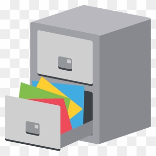 File Cabinet Emoji Clipart - Filing Cabinet Png Transparent Png