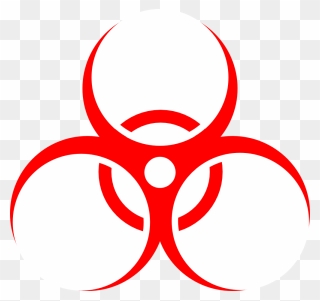 Biological Hazard Hazard Symbol Clip Art - Biohazard Symbol Blue - Png Download