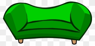 Green Couch - Clipart Couch Png Transparent Png