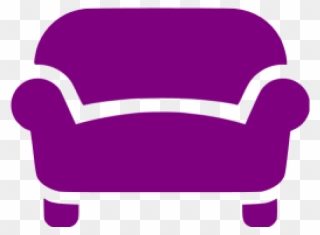 Purple Sofa Clipart - Png Download