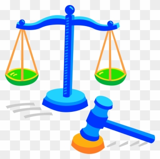 Vector Illustration Of Weighing Scales Of Justice With - Consumer Court And Consumer Movement Clipart