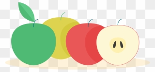 Apple Red Yellow And Green Clipart Banner Transparent - Granny Smith - Png Download