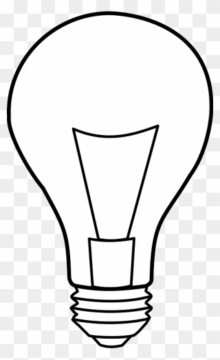 Light Bulb Clipart - White Light Bulb Vector - Png Download