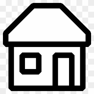 House Cartoon Black And White Clipart