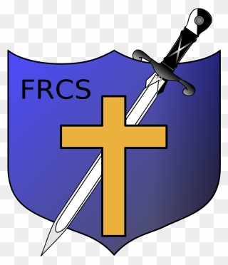 Graphic Sword With A Cross Clipart