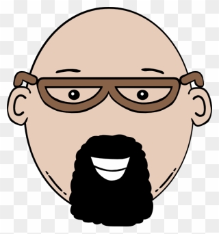 Bald Head Clipart Black And White - Png Download