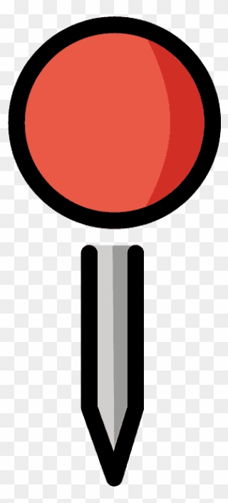 Round Pushpin Emoji Clipart - Png Download