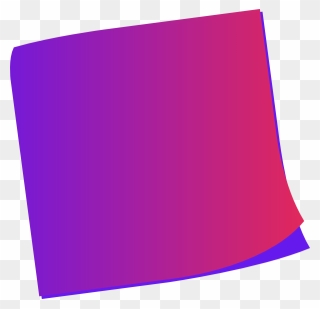Blue Red Clip Art - Purple Sticky Note Post It Notes Png Transparent Png