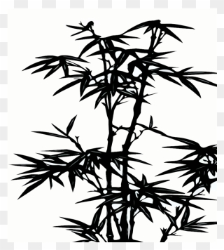 Bamboo Silhouette Clipart