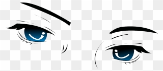 Eyes,blue Vector Graphics,free Pictures, Free Photos, - Male Anime Eyes Png Clipart