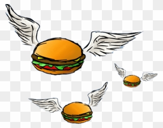 #burgers #burger #flying - Illustration Clipart