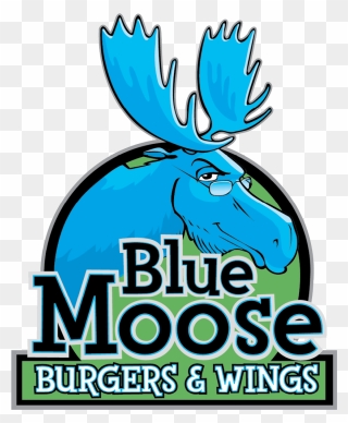 Blue Moose Burgers And Wings Clipart