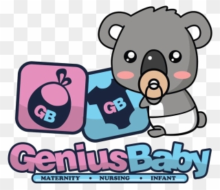 Genius Baby House - Eucalyptus Eating Koala Cartoon Clipart